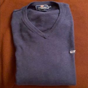 Vineyard Vines Cotton/Cashmere V-Neck Sweater